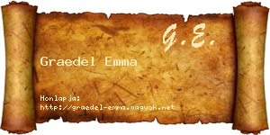 Graedel Emma névjegykártya
